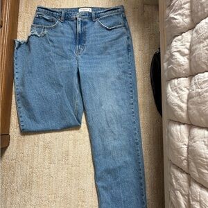 Abercrombie High Rise Vintage Straight Jean